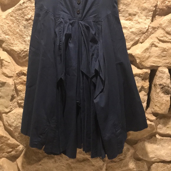 Allsaints Spitalfields Navy Blue Dress - Picture 8 of 8